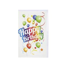 Birthday Greeting Card & Envelope - Brights
